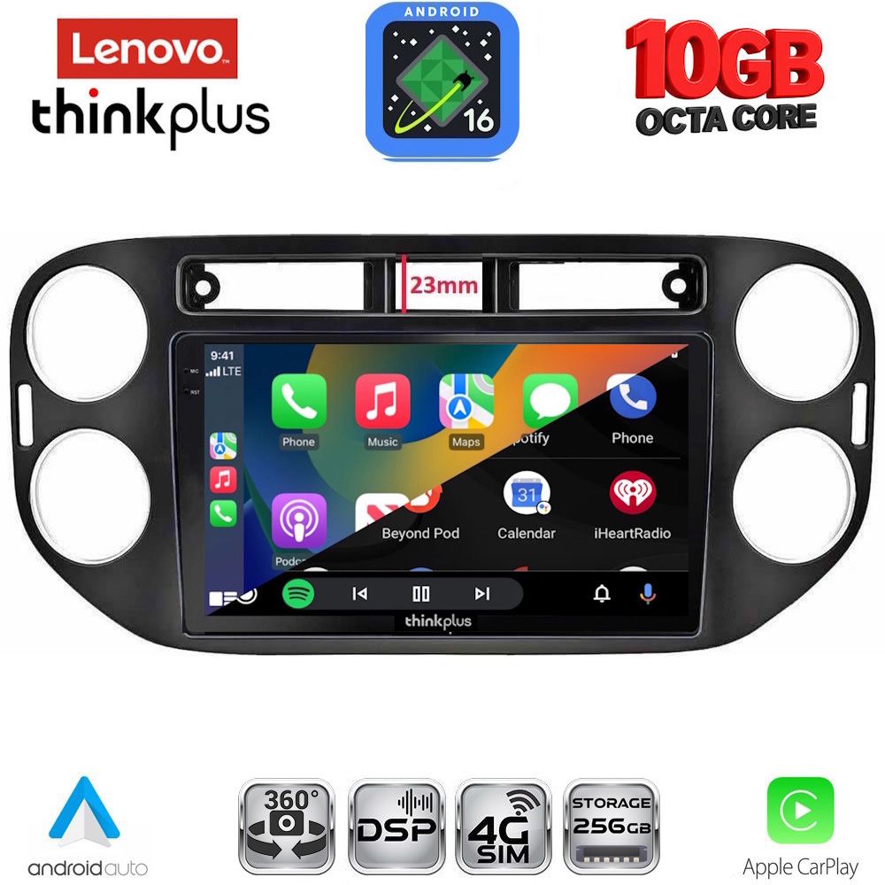 LENOVO LTM 11760BL_CPA (9inc) MULTIMEDIA TABLET for VW TIGUAN mod. 2011-2016 (BLACK) LENOVO LTM 11760BL_CPA (9inc) MULTIMEDIA TABLET for VW TIGUAN mod. 2011-2016 (BLACK)