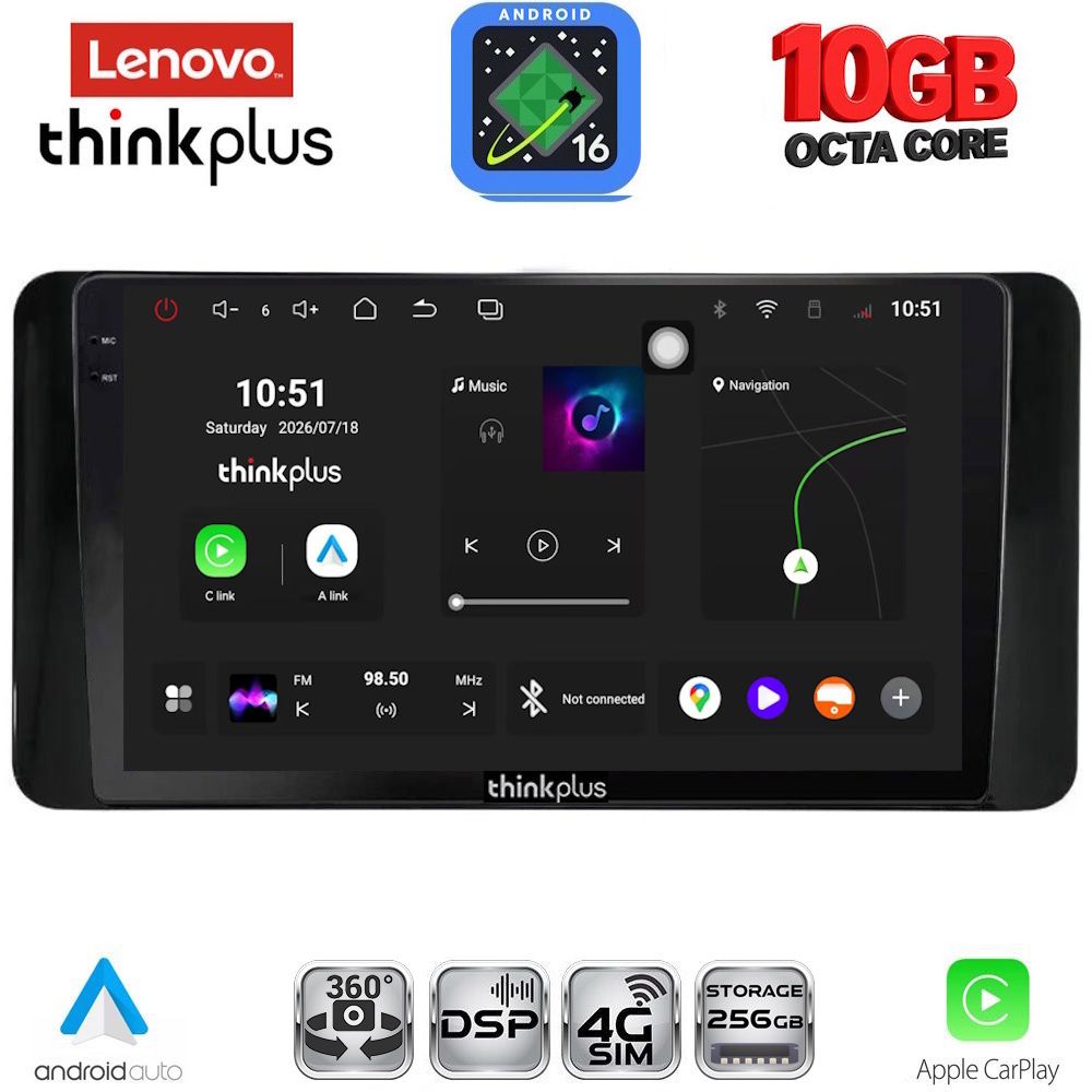 LENOVO LTM 11778_CPA (10inc) MULTIMEDIA TABLET for TOYOTA LAND CRUISER LC300 2023-2026 LENOVO LTM 11778_CPA (10inc) MULTIMEDIA TABLET for TOYOTA LAND CRUISER LC300 2023-2026