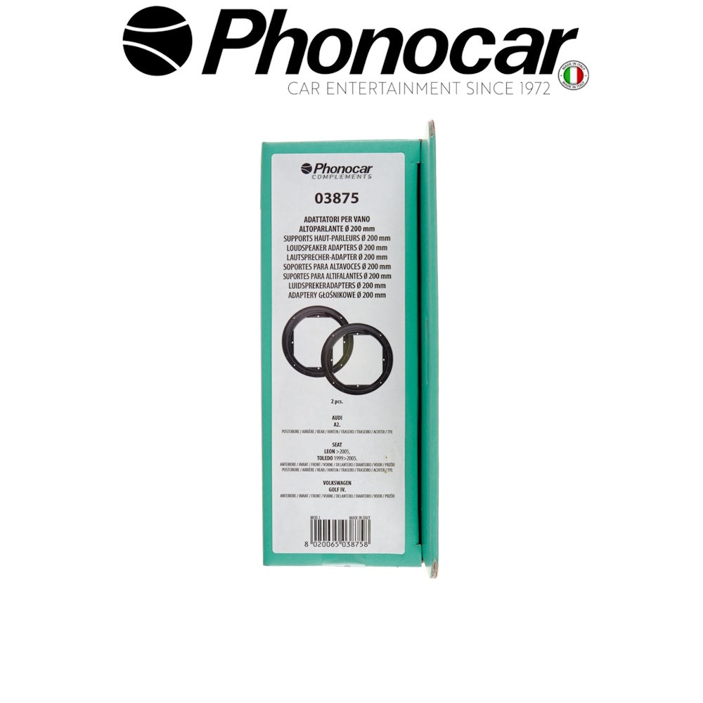 ΒΑΣΕΙΣ ΗΧΕΙΩΝ 200mm Audi A2 - Seat Leon - Seat Toledo - VW Golf IV (μοντελα εντος)
ΒΑΣΕΙΣ ΗΧΕΙΩΝ 200mm Audi A2 - Seat Leon - Seat Toledo - VW Golf IV (μοντελα εντος)