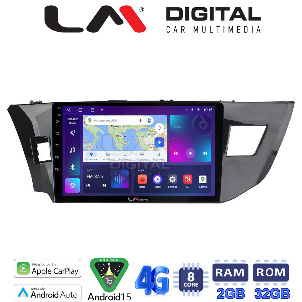 OEM για Toyota Corolla 2013 > 2016 με 8Core 2GB/32GB
OEM για Toyota Corolla 2013 > 2016 με 8Core 2GB/32GB