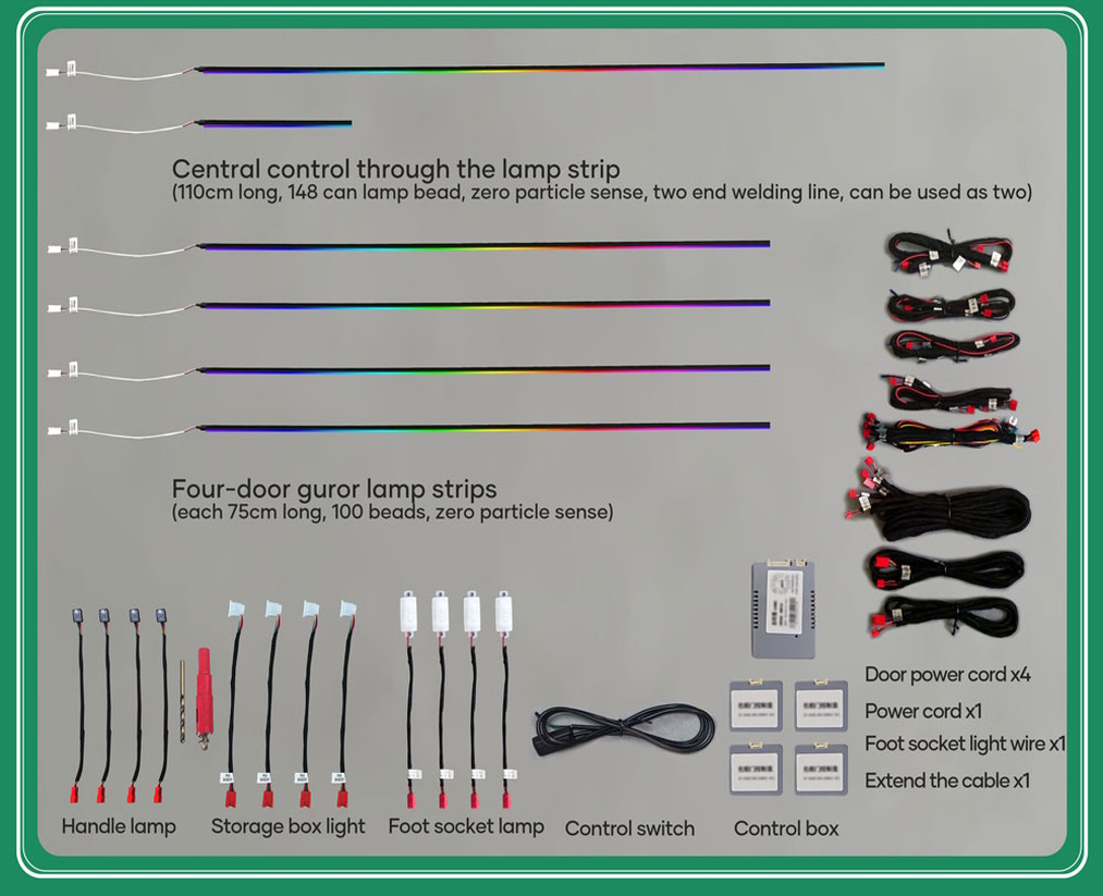 AMBIENT UNIVERSAL 64 Colours -18 lights - BLACK strip AMBIENT UNIVERSAL 64 Colours -18 lights - BLACK strip