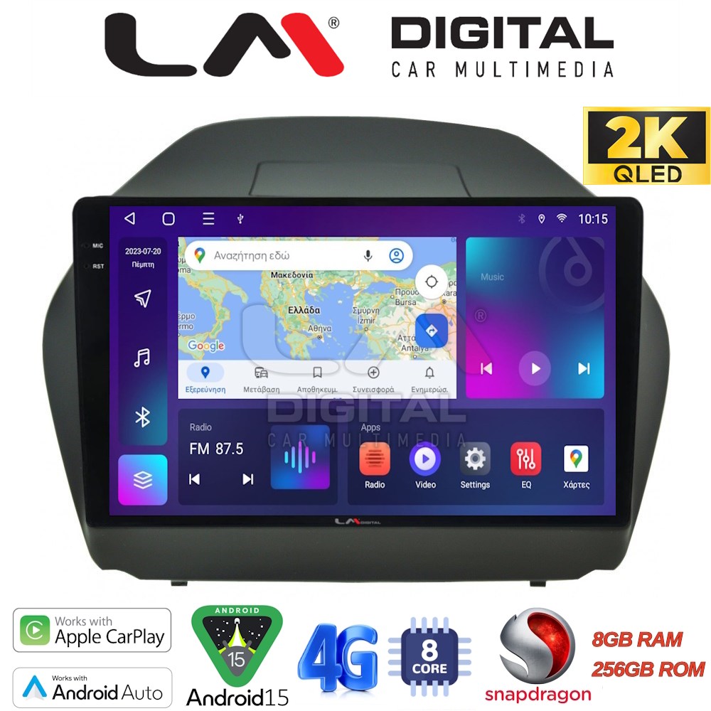 OEM για Huyndai IX35 2009 > 2015 με 8Core 8GB/256GB και 2Κ οθόνη OEM για Huyndai IX35 2009 > 2015 με 8Core 8GB/256GB και 2Κ οθόνη