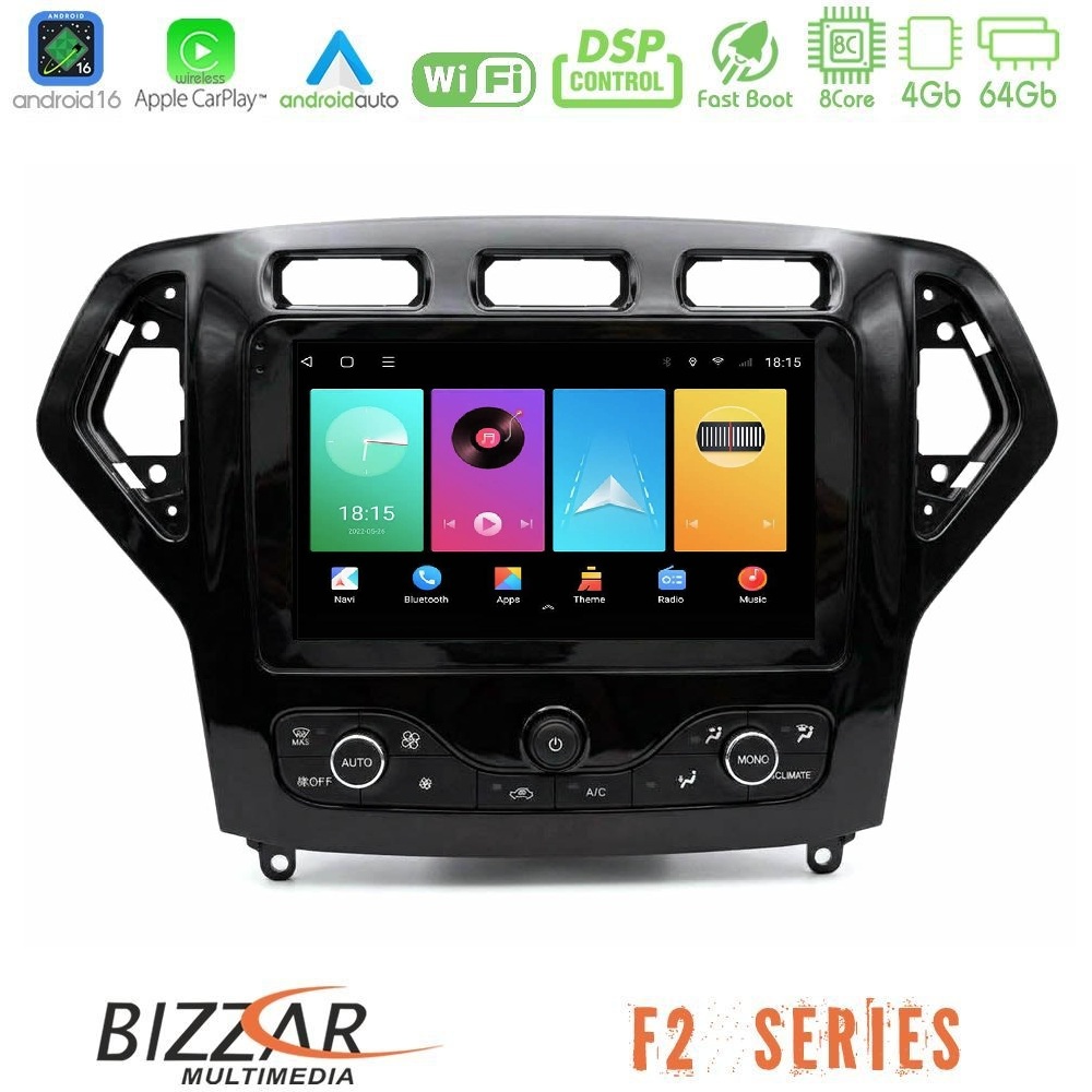 Bizzar F2 Series 8Core Android16 4+64GB Ford Mondeo 2007-2010 (Auto AC με NAVI) Navigation Multimedia Tablet 9 Bizzar F2 Series 8Core Android16 4+64GB Ford Mondeo 2007-2010 (Auto AC με NAVI) Navigation Multimedia Tablet 9