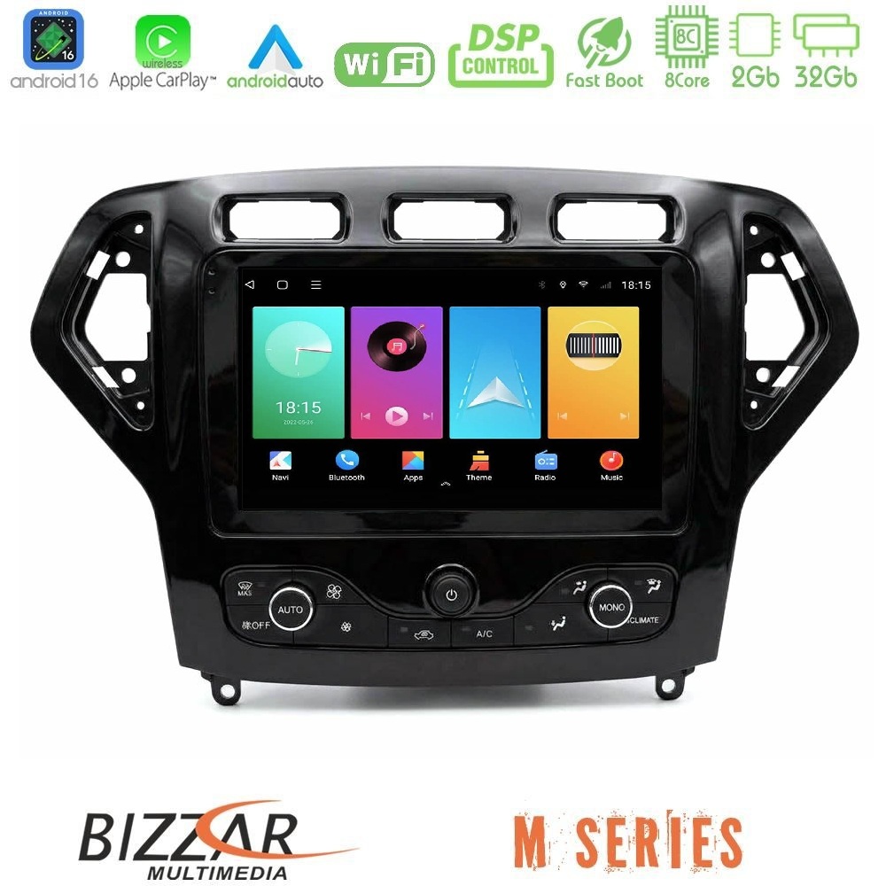 Bizzar M Series 8Core Android16 2+32GB Ford Mondeo 2007-2010 (Auto AC με NAVI) Navigation Multimedia Tablet 9 Bizzar M Series 8Core Android16 2+32GB Ford Mondeo 2007-2010 (Auto AC με NAVI) Navigation Multimedia Tablet 9