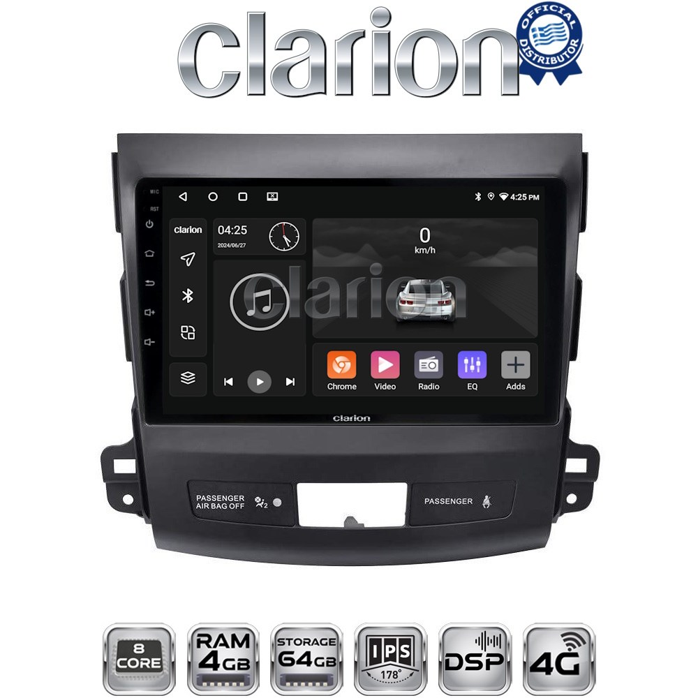 OEM για Mitsubishi Outlander – Citroen C Crosser – Peugeot 4007 2006 > 2012 με 8Core 4GB/64GB OEM για Mitsubishi Outlander – Citroen C Crosser – Peugeot 4007 2006 > 2012 με 8Core 4GB/64GB