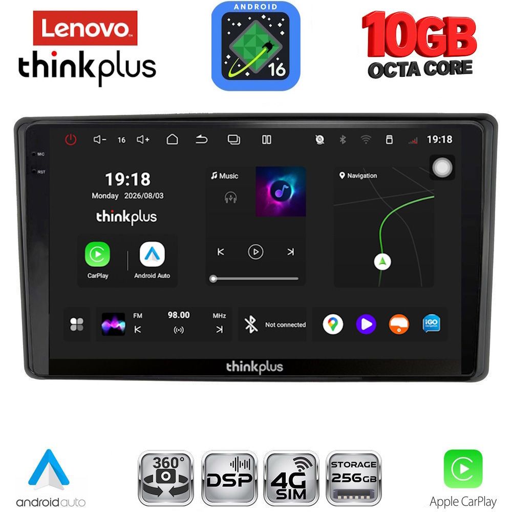 LENOVO LTM 11701_CPA (10inc) MULTIMEDIA TABLET for TOYOTA RAIZE mod. 2020-2026 LENOVO LTM 11701_CPA (10inc) MULTIMEDIA TABLET for TOYOTA RAIZE mod. 2020-2026