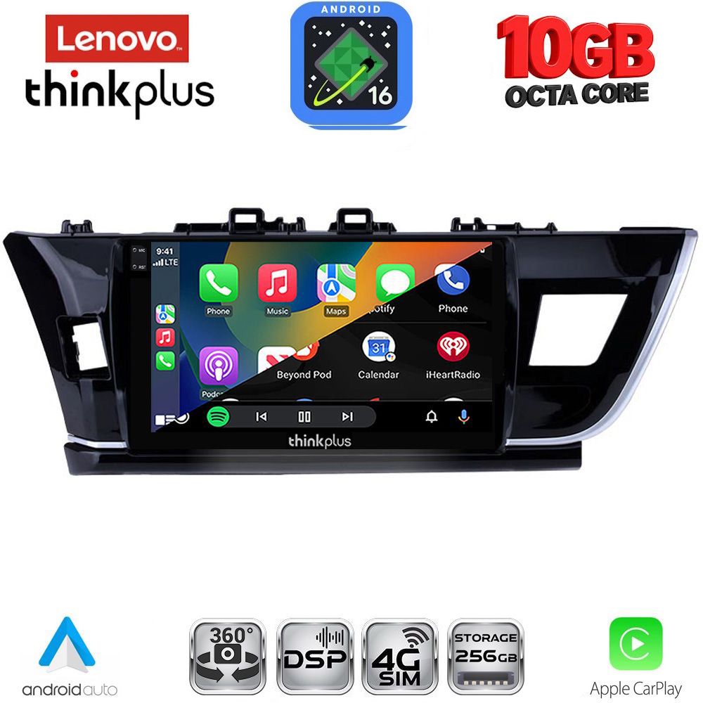 LENOVO LTM 11714BIG_CPA (10inc) MULTIMEDIA TABLET for TOYOTA COROLLA mod. 2013-2016 LENOVO LTM 11714BIG_CPA (10inc) MULTIMEDIA TABLET for TOYOTA COROLLA mod. 2013-2016