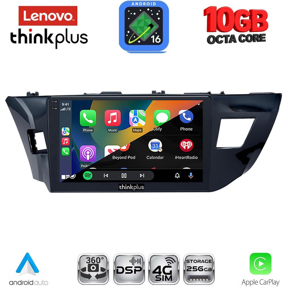 LENOVO LTM 11714MD_CPA (10inc) MULTIMEDIA TABLET for TOYOTA COROLLA mod. 2013-2016 LENOVO LTM 11714MD_CPA (10inc) MULTIMEDIA TABLET for TOYOTA COROLLA mod. 2013-2016