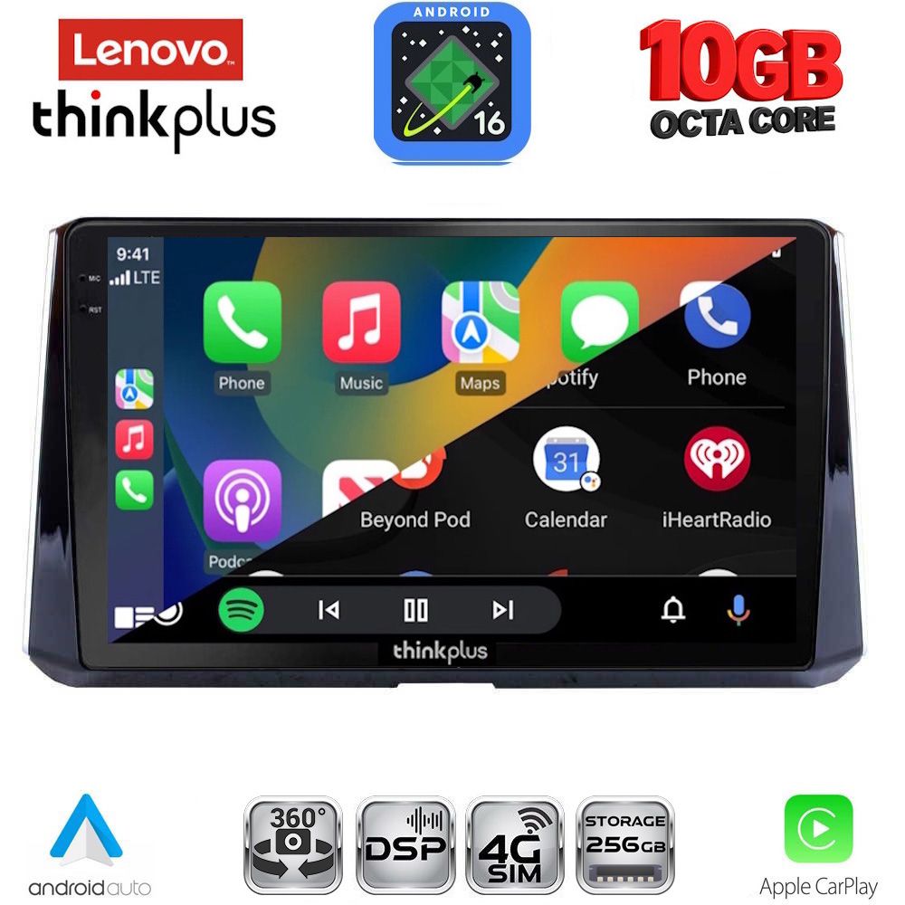 LENOVO LTM 11716_CPA (10inc) MULTIMEDIA TABLET for TOYOTA COROLLA mod. 2019-2026 LENOVO LTM 11716_CPA (10inc) MULTIMEDIA TABLET for TOYOTA COROLLA mod. 2019-2026