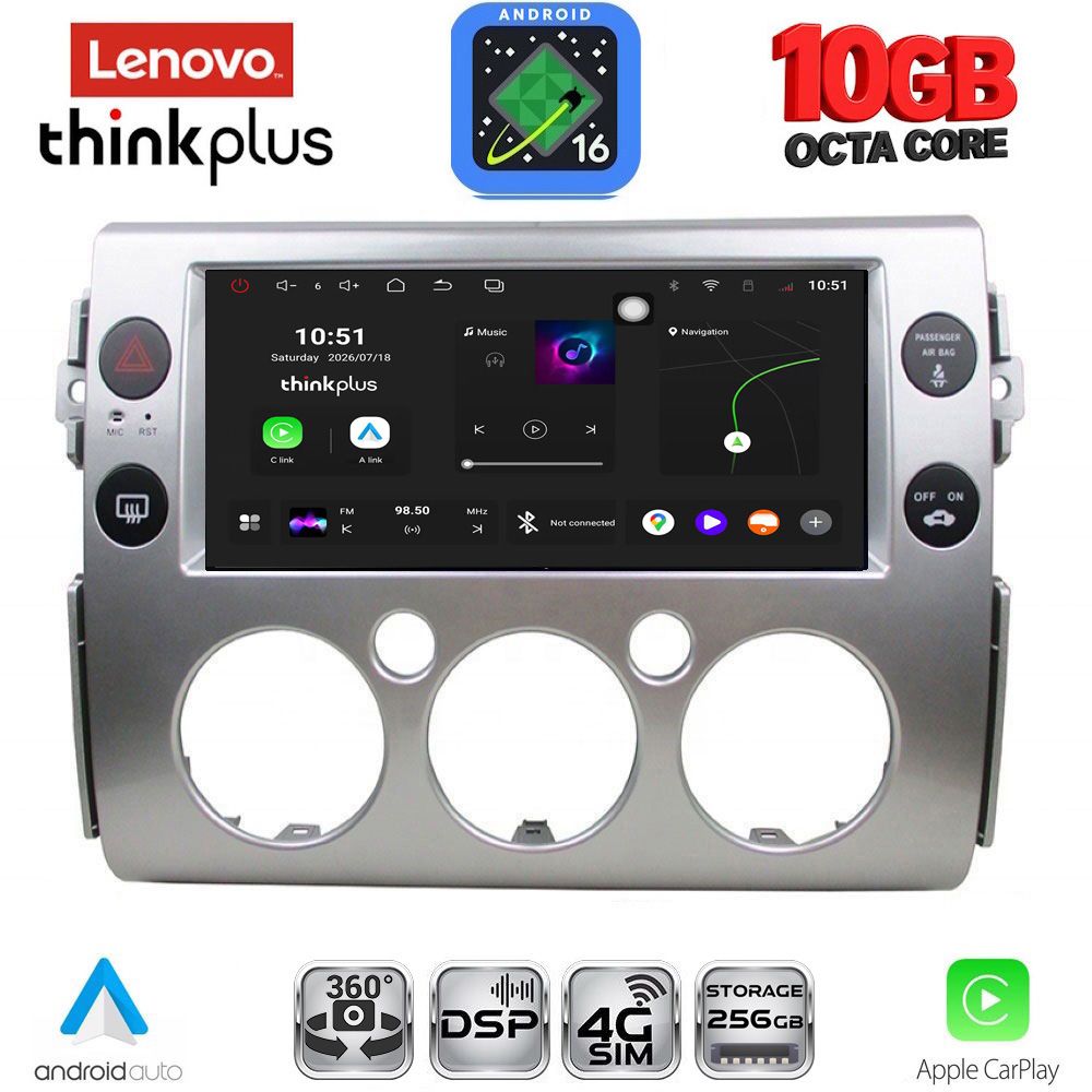 LENOVO LTM 11717_CPA (9inc) MULTIMEDIA TABLET for TOYOTA FJ CRUISER mod. 2007-2013 LENOVO LTM 11717_CPA (9inc) MULTIMEDIA TABLET for TOYOTA FJ CRUISER mod. 2007-2013