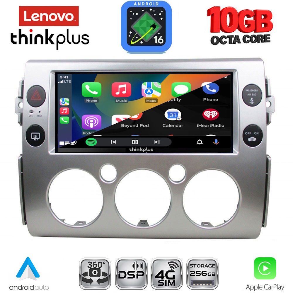 LENOVO LTM 11717_CPA (9inc) MULTIMEDIA TABLET for TOYOTA FJ CRUISER mod. 2007-2013 LENOVO LTM 11717_CPA (9inc) MULTIMEDIA TABLET for TOYOTA FJ CRUISER mod. 2007-2013
