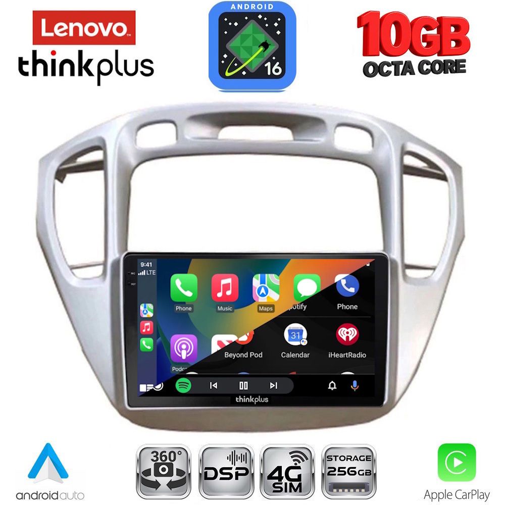LENOVO LTM 11718_CPA (9inc) MULTIMEDIA TABLET for TOYOTA HIGHLANDER mod. 2002-2009 LENOVO LTM 11718_CPA (9inc) MULTIMEDIA TABLET for TOYOTA HIGHLANDER mod. 2002-2009