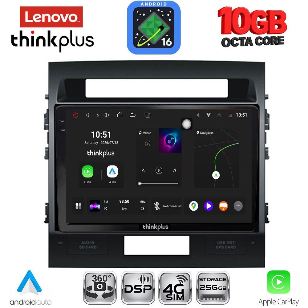LENOVO LTM 11724_CPA (10inc) MULTIMEDIA TABLET for TOYOTA LAND CRUISER mod. 2008-2015 LENOVO LTM 11724_CPA (10inc) MULTIMEDIA TABLET for TOYOTA LAND CRUISER mod. 2008-2015