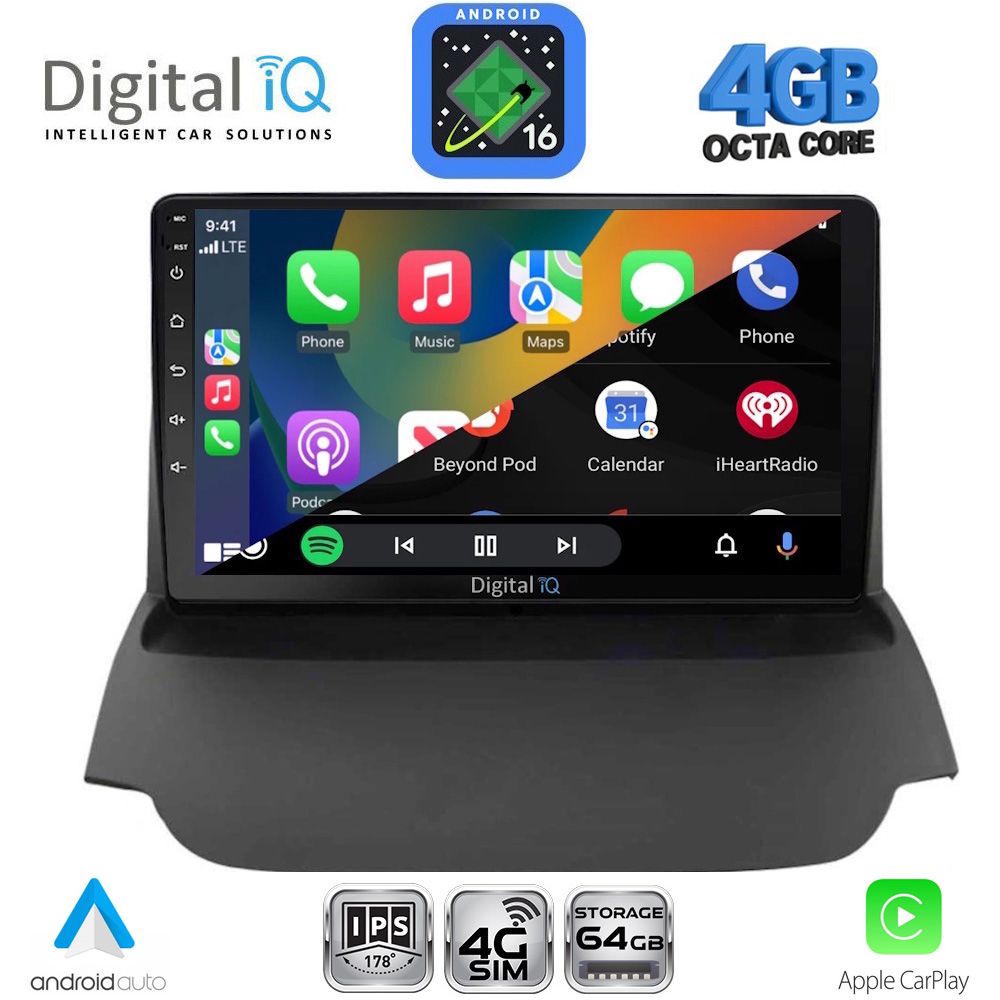 DIGITAL IQ RTG 6150_CPA (9inc) MULTIMEDIA TABLET for FORD B-MAX mod. 2012-2017 DIGITAL IQ RTG 6150_CPA (9inc) MULTIMEDIA TABLET for FORD B-MAX mod. 2012-2017