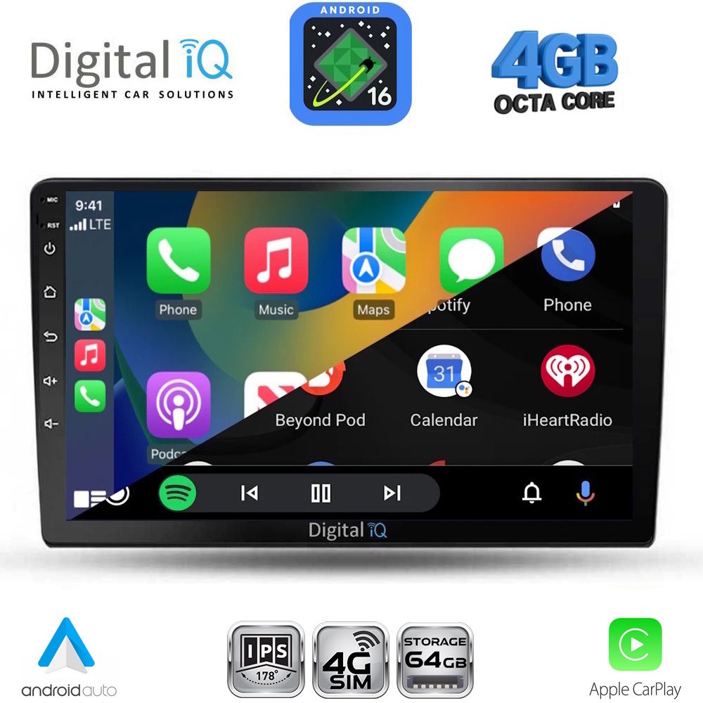 DIGITAL IQ RTG 6155_CPA (10inc) MULTIMEDIA TABLET for FORD FIESTA mod. 2018-2025 DIGITAL IQ RTG 6155_CPA (10inc) MULTIMEDIA TABLET for FORD FIESTA mod. 2018-2025