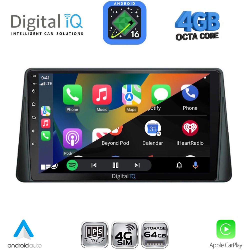 DIGITAL IQ RTG 6158_CPA (9inc) MULTIMEDIA TABLET for FORD FOCUS mod. 2019-2025 DIGITAL IQ RTG 6158_CPA (9inc) MULTIMEDIA TABLET for FORD FOCUS mod. 2019-2025