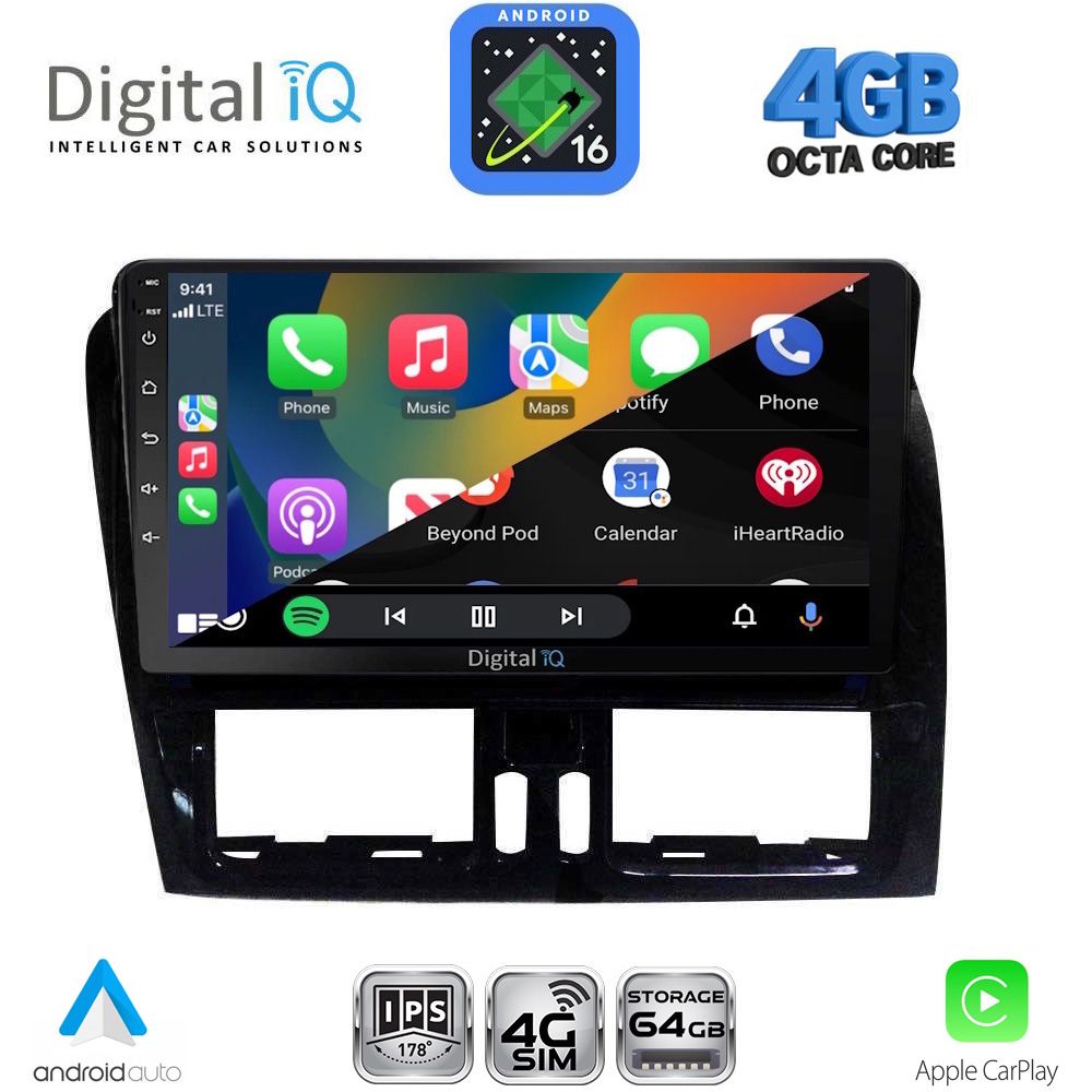DIGITAL IQ RTG 6787_CPA (9inc) MULTIMEDIA TABLET for VOLVO XC60 mod. 2009-2017 DIGITAL IQ RTG 6787_CPA (9inc) MULTIMEDIA TABLET for VOLVO XC60 mod. 2009-2017