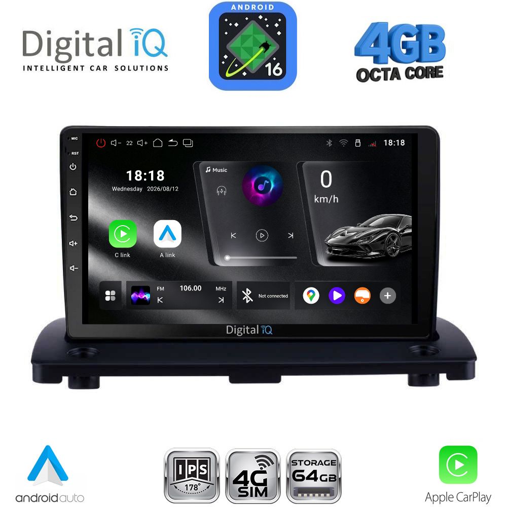 DIGITAL IQ RTG 6789_CPA (9inc) MULTIMEDIA TABLET for VOLVO XC90 mod. 2002-2014 DIGITAL IQ RTG 6789_CPA (9inc) MULTIMEDIA TABLET for VOLVO XC90 mod. 2002-2014