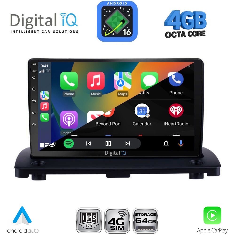 DIGITAL IQ RTG 6789_CPA (9inc) MULTIMEDIA TABLET for VOLVO XC90 mod. 2002-2014 DIGITAL IQ RTG 6789_CPA (9inc) MULTIMEDIA TABLET for VOLVO XC90 mod. 2002-2014
