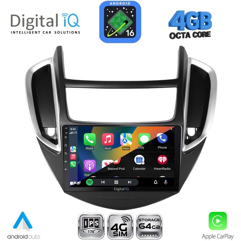 DIGITAL IQ RTG 6080_CPA (9inc) MULTIMEDIA TABLET for CHEVROLET TRAX mod. 2014-2022 DIGITAL IQ RTG 6080_CPA (9inc) MULTIMEDIA TABLET for CHEVROLET TRAX mod. 2014-2022