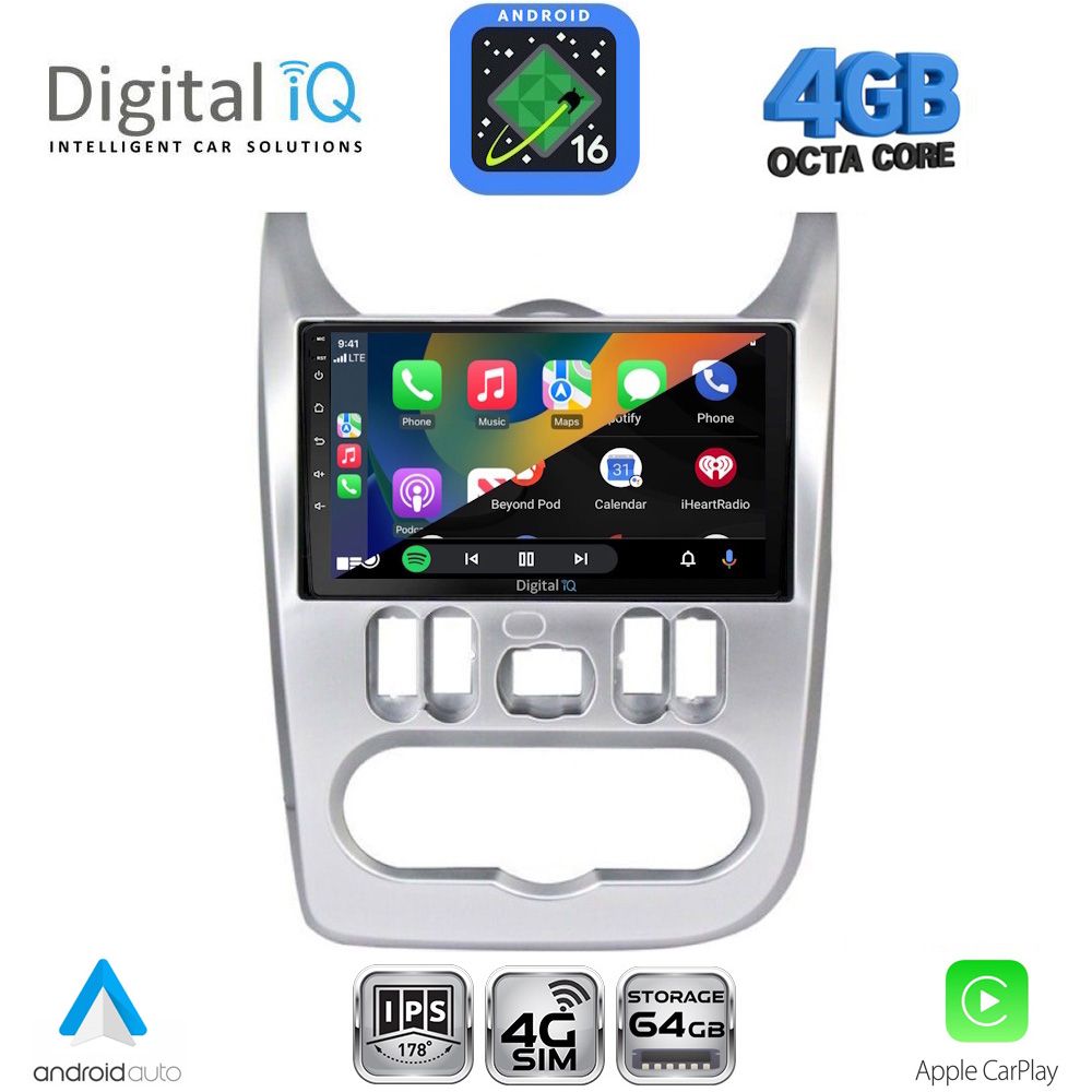 DIGITAL IQ RTG 6101SL_CPA (9inc) MULTIMEDIA TABLET for DACIA DUSTER – LOGAN – SANDERO mod. 2006-2012 (SILVER) DIGITAL IQ RTG 6101SL_CPA (9inc) MULTIMEDIA TABLET for DACIA DUSTER – LOGAN – SANDERO mod. 2006-2012 (SILVER)