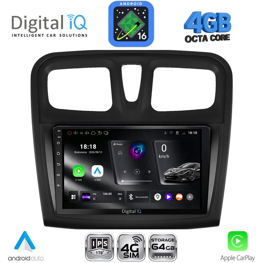 DIGITAL IQ RTG 6108SQ_CPA (9inc) MULTIMEDIA TABLET for DACIA LOGAN – SANDERO mod. 2012-2019 DIGITAL IQ RTG 6108SQ_CPA (9inc) MULTIMEDIA TABLET for DACIA LOGAN – SANDERO mod. 2012-2019