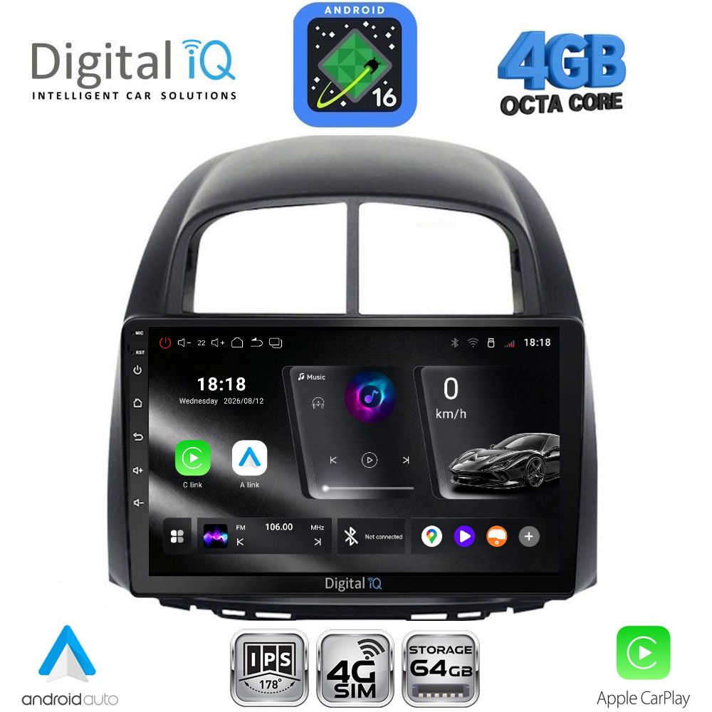 DIGITAL IQ RTG 6124_CPA (10inc) MULTIMEDIA TABLET for DAIHATSU SIRION mod. 2006-2012 DIGITAL IQ RTG 6124_CPA (10inc) MULTIMEDIA TABLET for DAIHATSU SIRION mod. 2006-2012