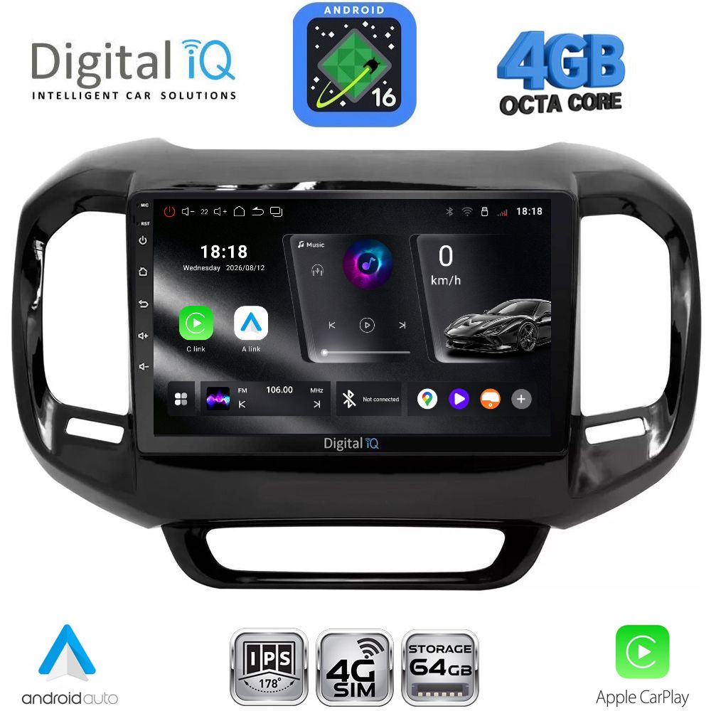 DIGITAL IQ RTG 6127_CPA (9inc) MULTIMEDIA TABLET for FIAT TORO mod. 2017-2026 DIGITAL IQ RTG 6127_CPA (9inc) MULTIMEDIA TABLET for FIAT TORO mod. 2017-2026