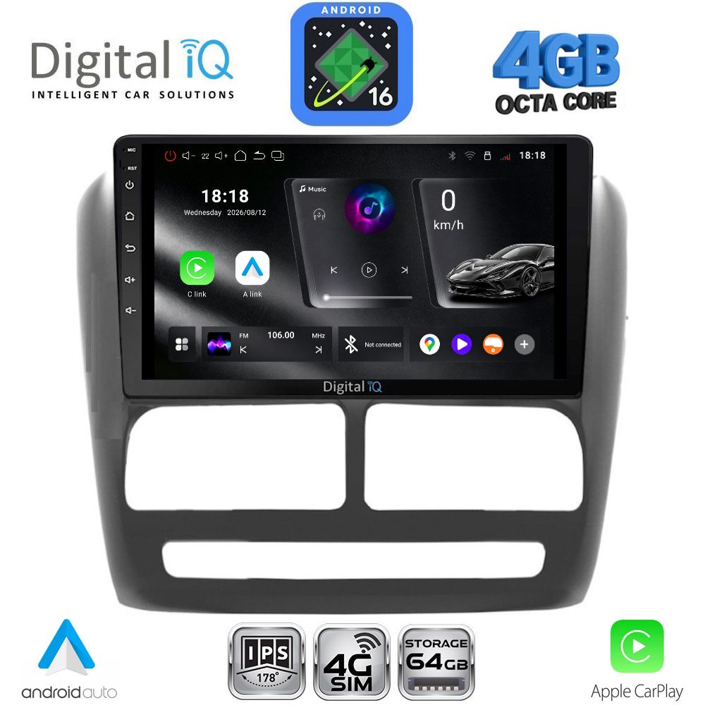 DIGITAL IQ RTG 6137_CPA (9inc) MULTIMEDIA TABLET for FIAT DOBLO mod. 2010-2015 DIGITAL IQ RTG 6137_CPA (9inc) MULTIMEDIA TABLET for FIAT DOBLO mod. 2010-2015