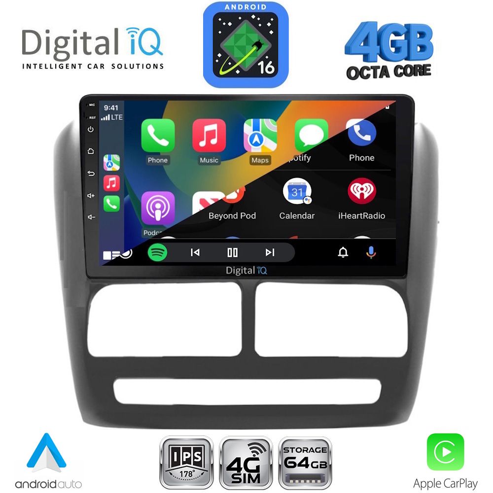 DIGITAL IQ RTG 6137_CPA (9inc) MULTIMEDIA TABLET for FIAT DOBLO mod. 2010-2015 DIGITAL IQ RTG 6137_CPA (9inc) MULTIMEDIA TABLET for FIAT DOBLO mod. 2010-2015