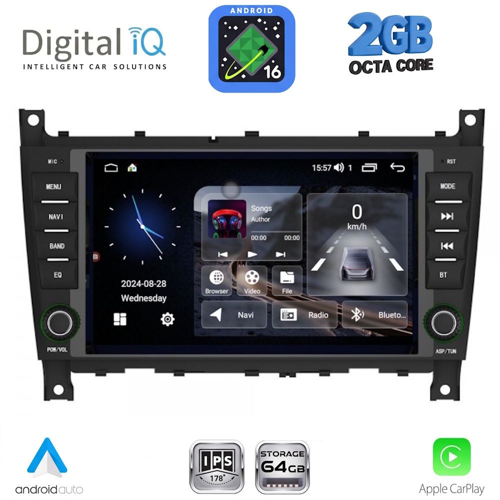 DIGITAL IQ BLE 393_CPA (7" DECK) MULTIMEDIA SYSTEM for MERCEDES C W203 – CLK W209 mod. 2004-2008 DIGITAL IQ BLE 393_CPA (7" DECK) MULTIMEDIA SYSTEM for MERCEDES C W203 – CLK W209 mod. 2004-2008