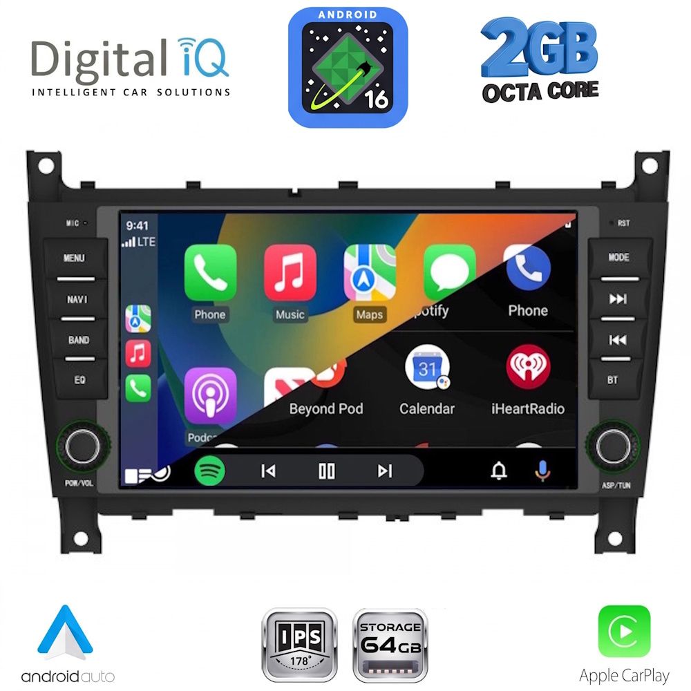 DIGITAL IQ BLE 393_CPA (7" DECK) MULTIMEDIA SYSTEM for MERCEDES C W203 – CLK W209 mod. 2004-2008 DIGITAL IQ BLE 393_CPA (7" DECK) MULTIMEDIA SYSTEM for MERCEDES C W203 – CLK W209 mod. 2004-2008