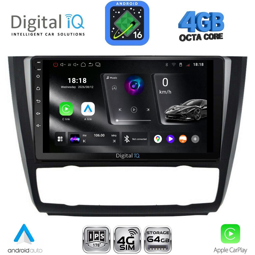 DIGITAL IQ RTG 6040_CPA CLIMA (9inc) MULTIMEDIA TABLET for BMW S.1 E81-82-87-88 mod. 2004-2013 DIGITAL IQ RTG 6040_CPA CLIMA (9inc) MULTIMEDIA TABLET for BMW S.1 E81-82-87-88 mod. 2004-2013
