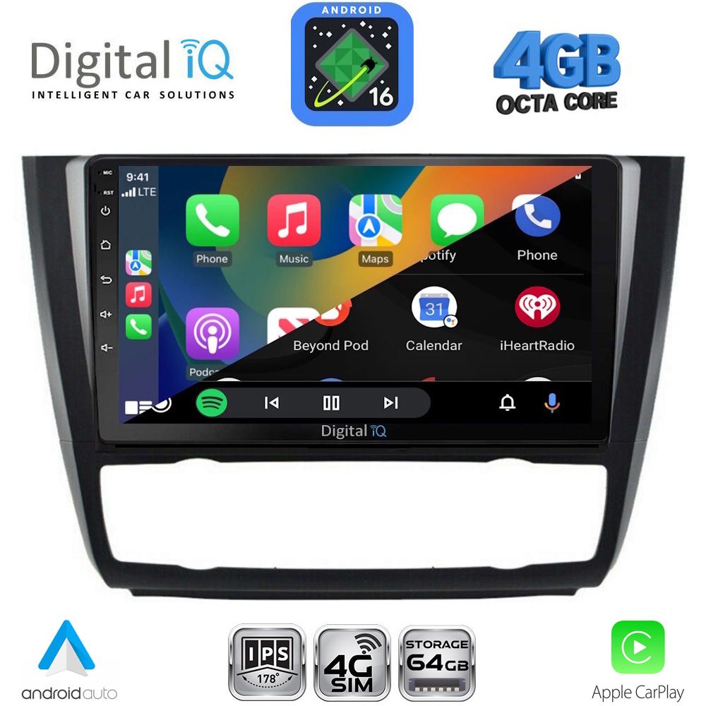 DIGITAL IQ RTG 6040_CPA CLIMA (9inc) MULTIMEDIA TABLET for BMW S.1 E81-82-87-88 mod. 2004-2013 DIGITAL IQ RTG 6040_CPA CLIMA (9inc) MULTIMEDIA TABLET for BMW S.1 E81-82-87-88 mod. 2004-2013