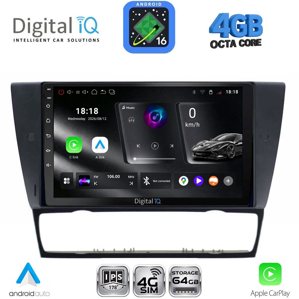 DIGITAL IQ RTG 6043_CPA (9inc) MULTIMEDIA TABLET for BMW E90-E91-E92-E93 DIGITAL IQ RTG 6043_CPA (9inc) MULTIMEDIA TABLET for BMW E90-E91-E92-E93