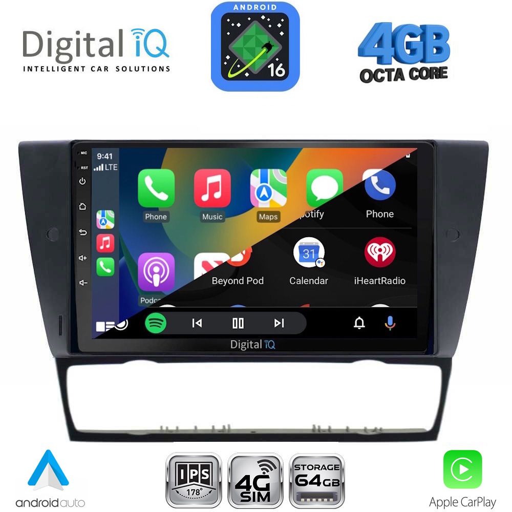 DIGITAL IQ RTG 6043_CPA (9inc) MULTIMEDIA TABLET for BMW E90-E91-E92-E93 DIGITAL IQ RTG 6043_CPA (9inc) MULTIMEDIA TABLET for BMW E90-E91-E92-E93