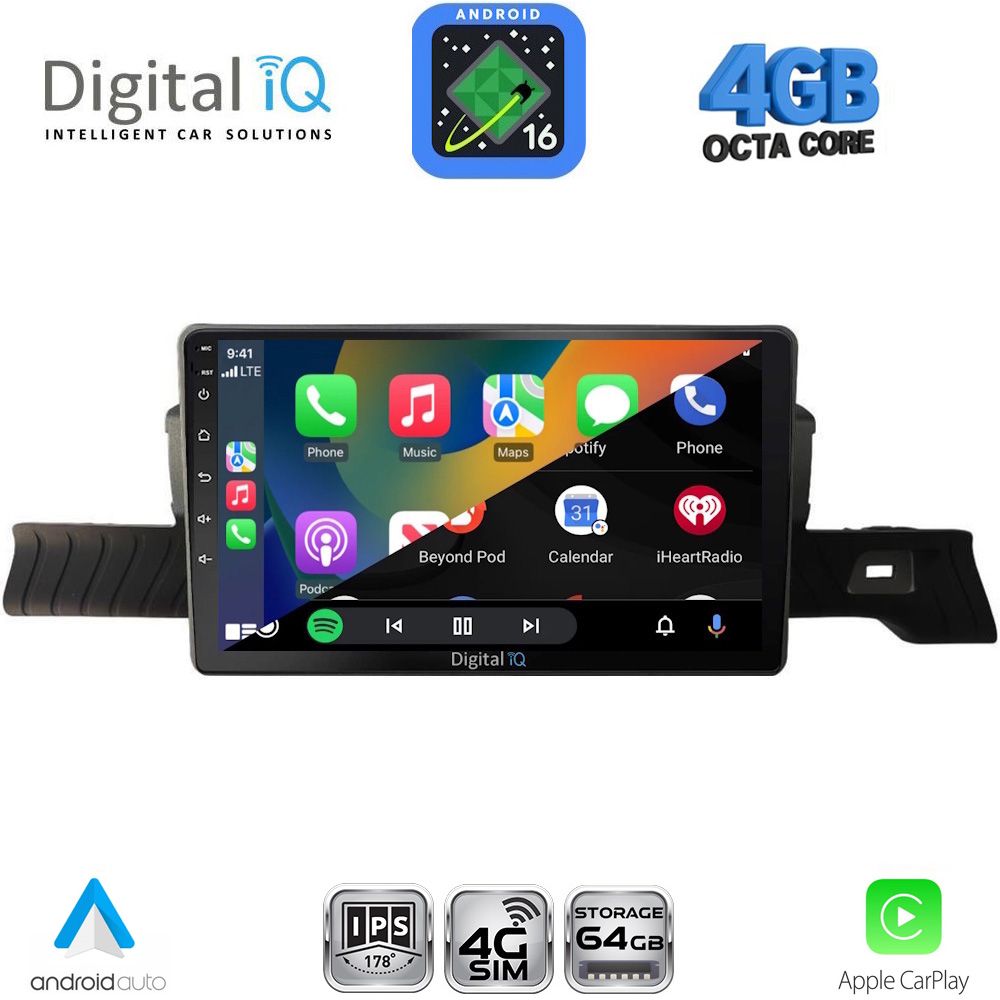 DIGITAL IQ RTG 6094_CPA (9inc) MULTIMEDIA TABLET for CITROEN C3 - DS3 mod. 2024-2026 DIGITAL IQ RTG 6094_CPA (9inc) MULTIMEDIA TABLET for CITROEN C3 - DS3 mod. 2024-2026
