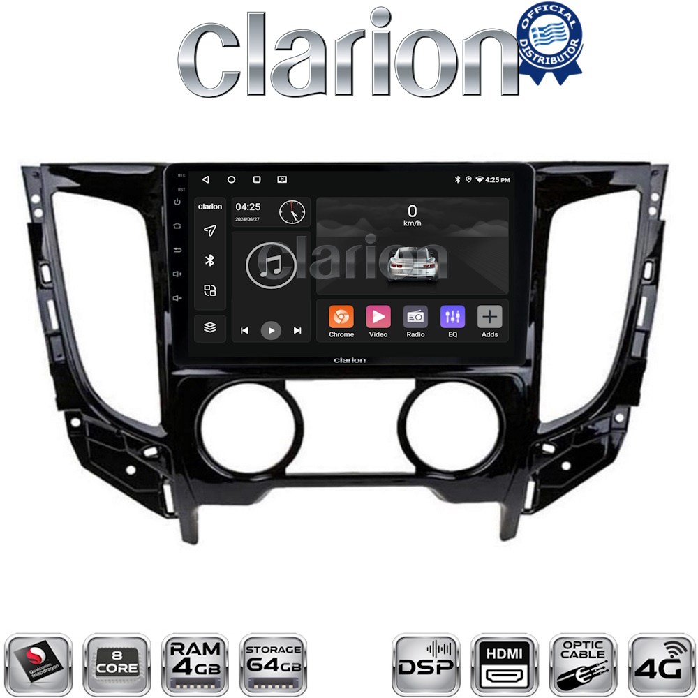 OEM για Mitsubishi L200 2014 > 2020 με 8Core 4GB/64GB και 2Κ οθόνη OEM για Mitsubishi L200 2014 > 2020 με 8Core 4GB/64GB και 2Κ οθόνη