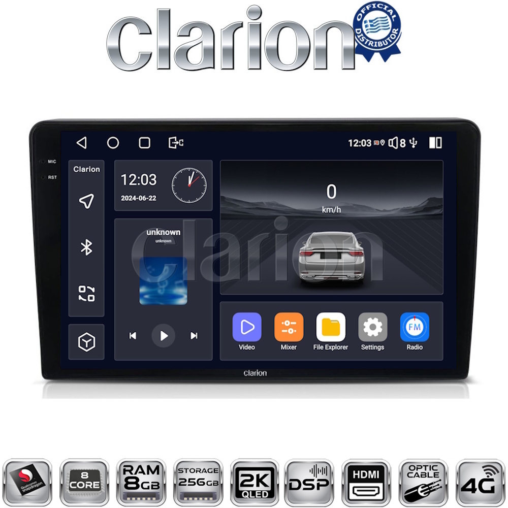 OEM για Suzuki Grand Vitara 1998 > 2004 με 8Core 8GB/256GB και 2Κ οθόνη OEM για Suzuki Grand Vitara 1998 > 2004 με 8Core 8GB/256GB και 2Κ οθόνη