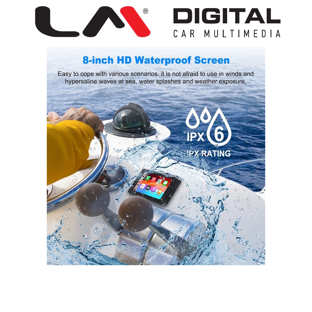8-inch HD Waterproof Screen Marine Head Unit
8-inch HD Waterproof Screen Marine Head Unit
