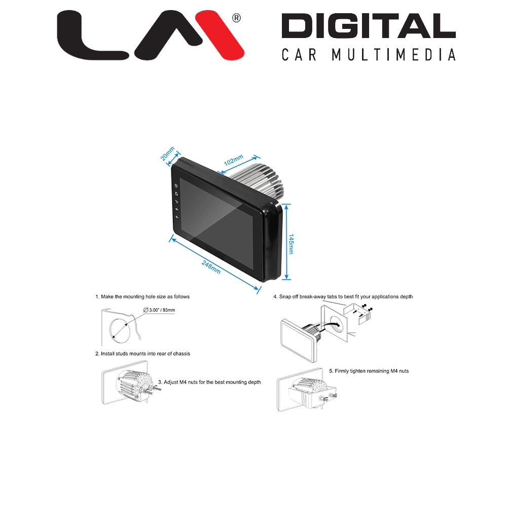 8-inch HD Waterproof Screen Marine Head Unit
8-inch HD Waterproof Screen Marine Head Unit