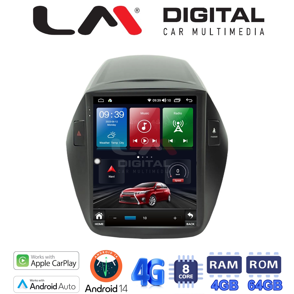 OEM Tesla type για IX35 09>2015 8Core 4+64G OEM Tesla type για IX35 09>2015 8Core 4+64G