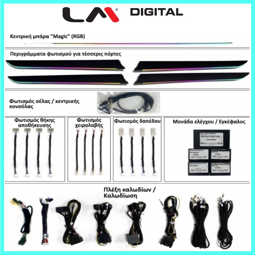 AMBIENT kit AUDI A5 mod 2009>2016
Ατμοσφαιρικός, εσωτερικός φωτισμός για AUDI A5 2009 - 2016 18 lights
Αναβάθμισε το εσωτερικό του Audi σου με τα Ambient Lights, σχεδιασμένα για να προσφέρουν σύγχρονη αισθητική, πολυτέλεια και μια μοναδική ατμόσφαιρ AMBIENT kit AUDI A5 mod 2009>2016
Ατμοσφαιρικός, εσωτερικός φωτισμός για AUDI A5 2009 - 2016 18 lights
Αναβάθμισε το εσωτερικό του Audi σου με τα Ambient Lights, σχεδιασμένα για να προσφέρουν σύγχρονη αισθητική, πολυτέλεια και μια μοναδική ατμόσφαιρ