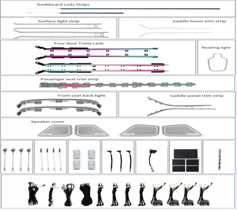 AMBIENT kit AUDI A6 mod. 2019-2025 AMBIENT kit AUDI A6 mod. 2019-2025