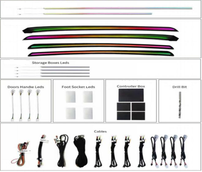 AMBIENT full set BENZ S CLASS (W221) mod,2005>2013 AMBIENT full set BENZ S CLASS (W221) mod,2005>2013