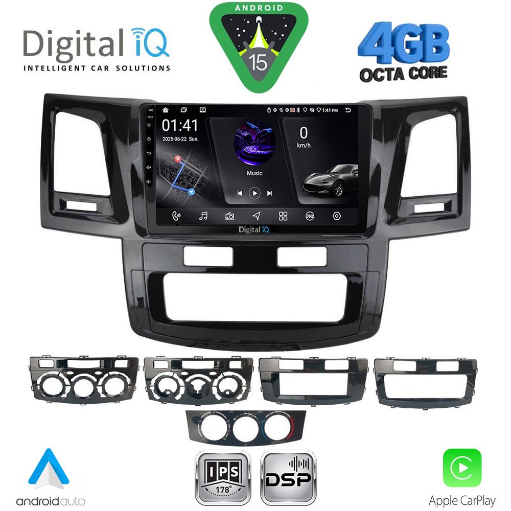 DIGITAL IQ RTG 6720_CPA (9inc) MULTIMEDIA TABLET for TOYOTA HILUX mod. 2005-2016 DIGITAL IQ RTG 6720_CPA (9inc) MULTIMEDIA TABLET for TOYOTA HILUX mod. 2005-2016