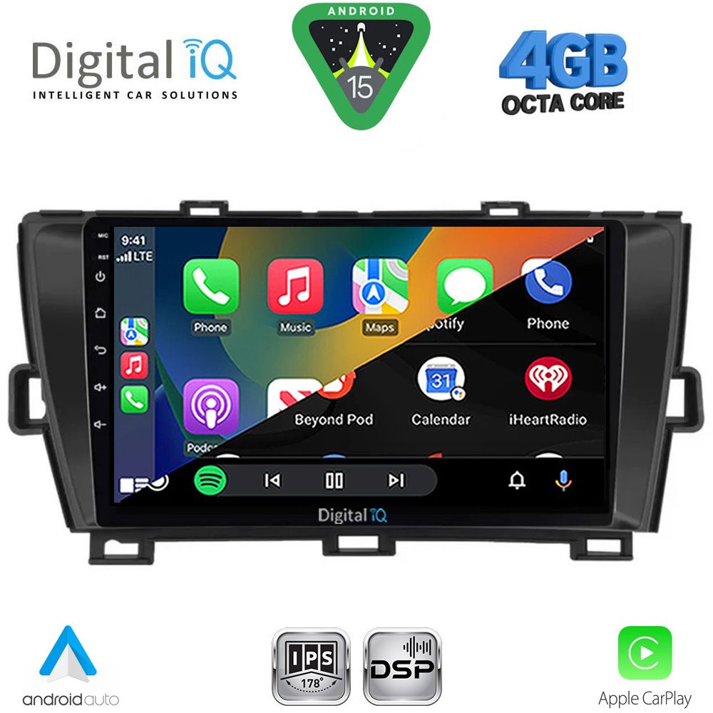 DIGITAL IQ RTG 6726BL_CPA (9inc) MULTIMEDIA TABLET for TOYOTA PRIUS mod. 2009-2015 (BLACK) DIGITAL IQ RTG 6726BL_CPA (9inc) MULTIMEDIA TABLET for TOYOTA PRIUS mod. 2009-2015 (BLACK)