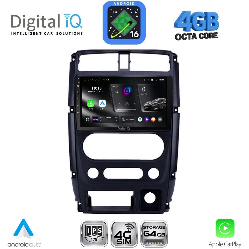 DIGITAL IQ RTG 6678_CPA (9inc) MULTIMEDIA TABLET for SUZUKI JIMNY mod. 2007-2017 DIGITAL IQ RTG 6678_CPA (9inc) MULTIMEDIA TABLET for SUZUKI JIMNY mod. 2007-2017