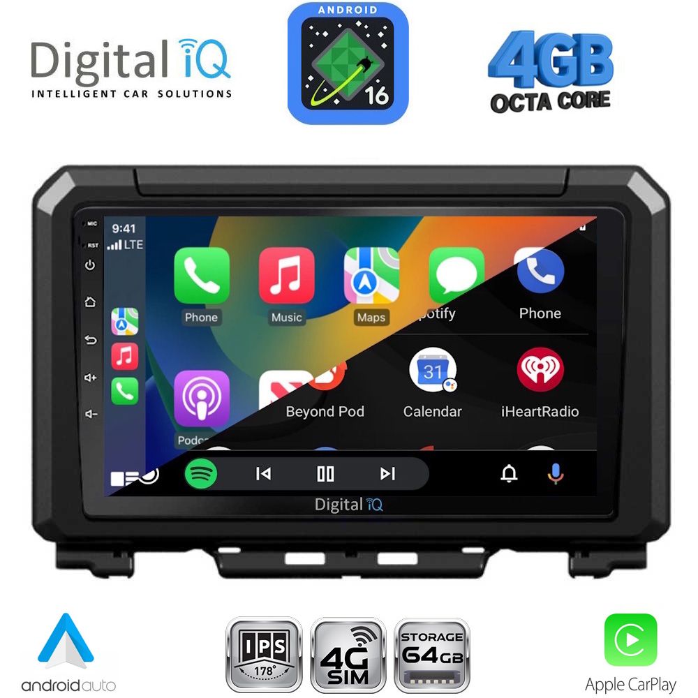 DIGITAL IQ RTG 6679_CPA (9inc) MULTIMEDIA TABLET for SUZUKI JIMNY mod. 2017-2026 DIGITAL IQ RTG 6679_CPA (9inc) MULTIMEDIA TABLET for SUZUKI JIMNY mod. 2017-2026