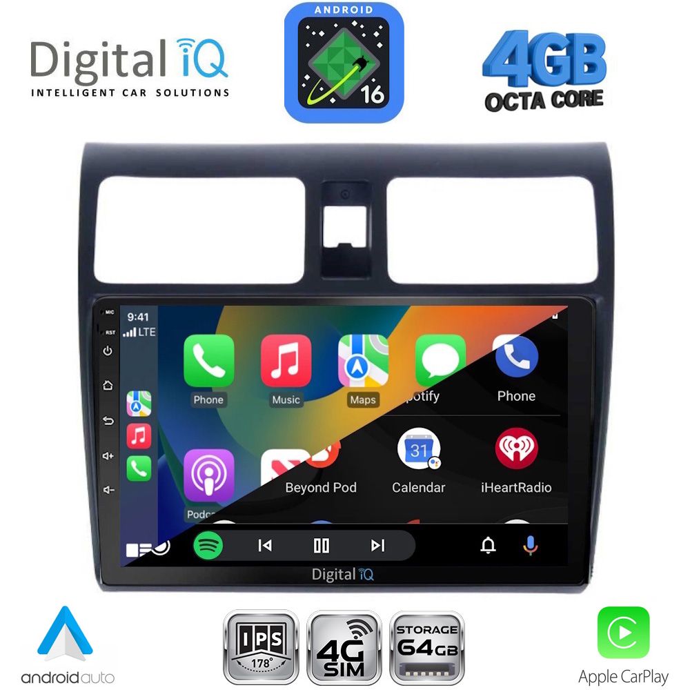 DIGITAL IQ RTG 6684_CPA (10inc) MULTIMEDIA TABLET for SUZUKI SWIFT mod. 2005-2011 DIGITAL IQ RTG 6684_CPA (10inc) MULTIMEDIA TABLET for SUZUKI SWIFT mod. 2005-2011